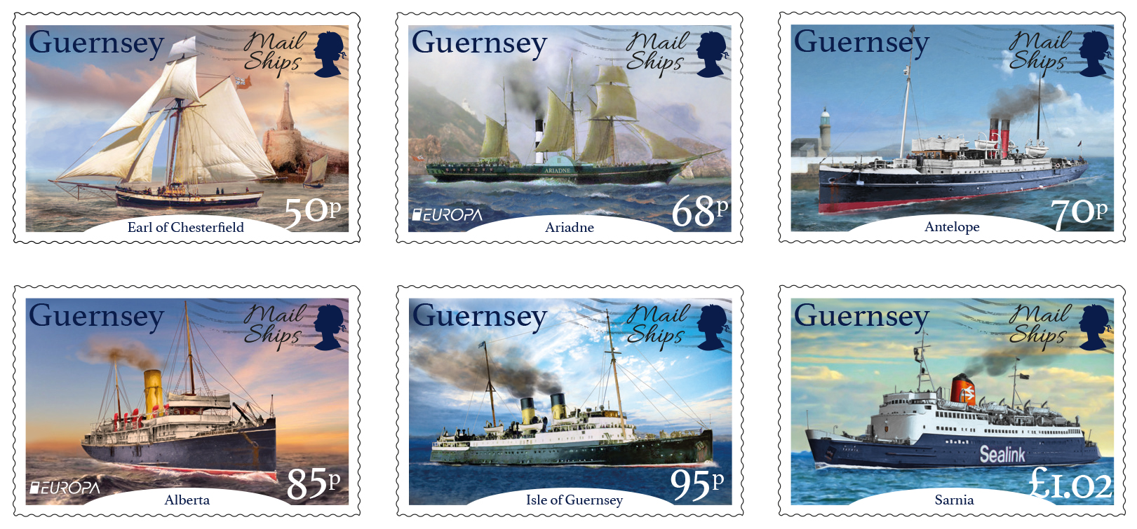 Set of 6 Stamps